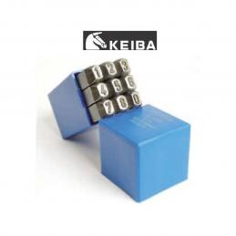 SKI - สกี จำหน่ายสินค้าหลากหลาย และคุณภาพดี | KEIBA เหล็กตอกตัวอักษร 0-9 เยอรมัน 8 mm.(ตัวกลับ)